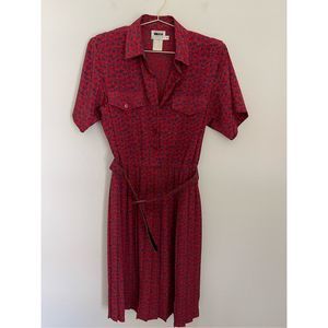 LESLIE FAY Floral Vintage Dress Size 10 Petite